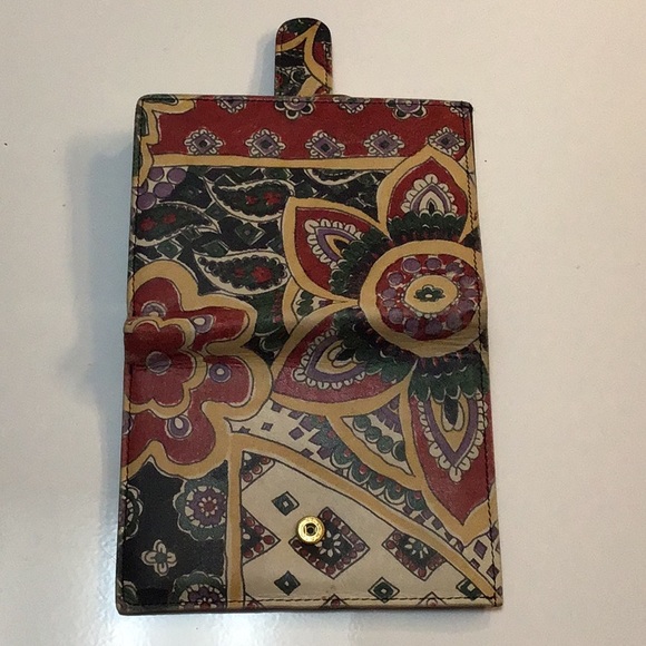 Vintage Lisette Baroque Print Leather Wallet - Picture 6 of 13